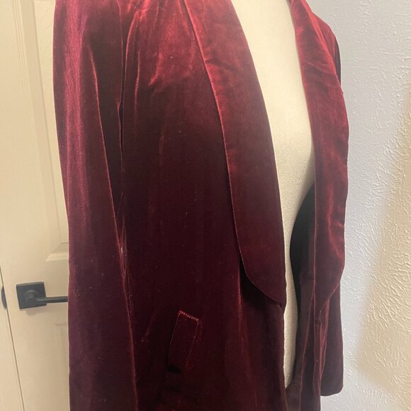 Lauren Conrad Runway Velvet Open Front Blazer - Size 4 - Picture 3 of 9